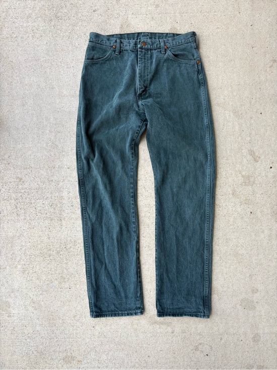 Wrangler Other - Vintage 90s Wrangler Cowboy Cut 13MWZKM Hunter Green Jeans Made in USA 32x33